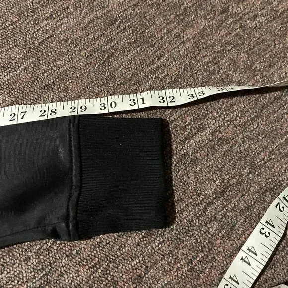 Bench Full Zip Track Jacket Embroidered Spellout Black Grey Zipper Pockets Small - Picture 13 of 13